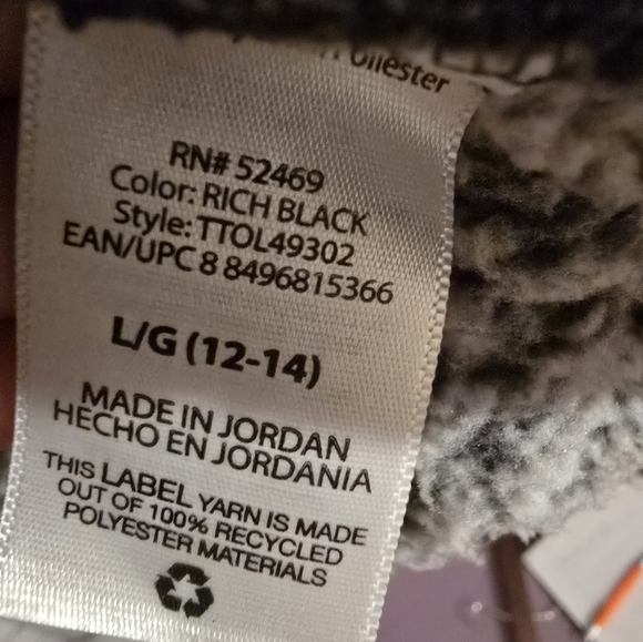 Time & Tru Sherpa 1/4 zip longsleeve pullover. Gray. Womans size Large. - Picture 5 of 5